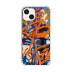 iPhone 15 Plus Uyumlu Şeffaf Kılıf Graffiti 2 Tasarımlı