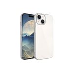 iPhone 15 Plus Uyumlu Sert PC Renkli Çerçeveli Zore Riksos Kılıf-Koyu Gri