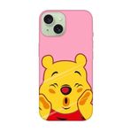 iPhone 15 Plus Winnie The Pooh Pembe Telefon Kılıfı