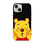 iPhone 15 Plus Winnie The Pooh Siyah Telefon Kılıfı