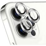 İphone 15 Pro / 15 Pro Max Mercek Lens Kamera Koruyucu Silver