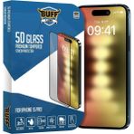 Iphone 15 Pro Ile Uyumlu 5D Glass Ekran Koruyucu, Bf5P5D, Şeffaf