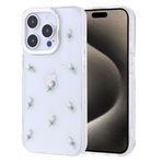 iPhone 15 Pro İle Uyumlu Kılıf Airbag Tasarımlı Simli Şeffaf Kutup Kapak 36383 Lale