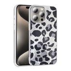 iPhone 15 Pro İle Uyumlu Kılıf Desenli Mep Kapak 36900 Gri Leopar