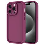 iPhone 15 Pro İle Uyumlu Kılıf Kamera Korumalı Ananas Kapak 31849 Mürdüm