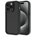 iPhone 15 Pro İle Uyumlu Kılıf Kamera Korumalı Ananas Kapak 31849 Siyah