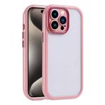 iPhone 15 Pro İle Uyumlu Kılıf Kamera Korumalı Renkli Kenar ve Çerçeve Tasarımlı Vitamin Kapak 32457 Mürdüm