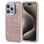 iPhone 15 Pro İle Uyumlu Kılıf Taşlı Tasarımlı Kapi Kapak 36875 Gold