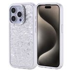 iPhone 15 Pro İle Uyumlu Kılıf Taşlı Tasarımlı Kapi Kapak 36875 Gümüş