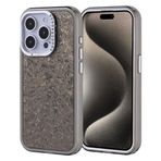 iPhone 15 Pro İle Uyumlu Kılıf Taşlı Tasarımlı Kapi Kapak 36875 Siyah