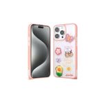 İphone 15 Pro Kılıf Emoji Ayıcık Desenli Kabartmalı Karakterli Figürlü Parlak Coffe Şeker Silikon