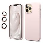iPhone 15 Pro Kılıf Kamera Lensli Lansman Silikon Kapak Pembe