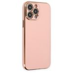 iPhone 15 Pro Kılıf Luxury Seri Kamera Korumalı Silikon Kapak Pembe