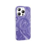 İphone 15 Pro Kılıf Magsafe Şarj Özellikli Fırça Boya Desenli Brush Paint Patterned Kapak