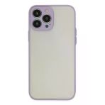 İphone 15 Pro Kılıf Montreal Silikon Kapak - Mor-(5796)
