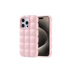iPhone 15 Pro Kılıf Parlak Esnek Silikon Zore Dom Dom Kapak-Pembe