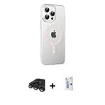 iPhone 15 Pro Kılıf Yörünge Koleksiyonu - Siyah Bilvis 0.18mm Plus Cam Ekran Koruyucu + Titanyu