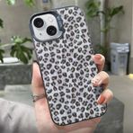 iPhone 15 Pro Max ile uyumlu kılıf 6,7 inç, leopar desenli tasarım kız estetik kılıf kapak, modaya uygun estetik TPU dayanıklı cep telefonu kılıfı (Leopard04, iPhone15 Pro Max)
