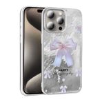 iPhone 15 Pro Max İle Uyumlu Kılıf Desenli Mep Kapak 36901 İncili Fiyonk