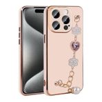 iPhone 15 Pro Max İle Uyumlu Kılıf El Tutamaçlı Kamera Korumalı Taka Silikon Kapak 30132 Pembe