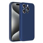 iPhone 15 Pro Max İle Uyumlu Kılıf Kamera Korumalı Kartlık Hazneli Vitra Kapak 37024 Lacivert