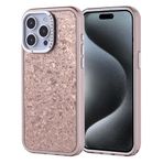 iPhone 15 Pro Max İle Uyumlu Kılıf Taşlı Tasarımlı Kapi Kapak 36876 Gold