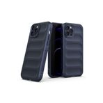 iPhone 15 Pro Max Kılıf Kamera Korumalı İçi Kadife Yumuşak Silikon Kapak + Ekran Koruma Lacivert