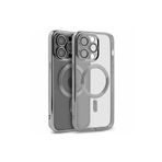 İphone 15 Pro Max Kılıf Kross Magneticsafe Kapak + Ekran koruma + Kablo Koruma Gümüş