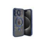 İphone 15 Pro Max Kılıf Kross Magneticsafe Kapak + Ekran koruma + Kablo Koruma Lacivert