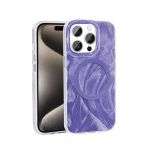 İphone 15 Pro Max Kılıf M-Safe Şarj Özellikli Fırça Boya Desenli Palet Kapak