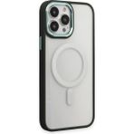 iPhone 15 Pro Max Kılıf Room Magneticsafe Silikon - Köknar YEŞILI-(5796)