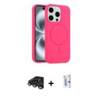 iPhone 15 Pro Max Kılıf Yankı Form Serisi - Siyah Bilvis 0.18mm Plus Cam Ekran Koruyucu + Titan