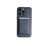 IPHONE 15 PRO MAX Lacivert Manyetik ÖZELLİKLİ DERİ TELEFON KILIFI & KARTLIK