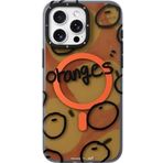 İphone 15 Pro Uyumlu Kılıf Magsafe Özellikli Bee Brown Tasarımlı Youngkit Funny Serisi Kapak Turuncu