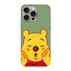 iPhone 15 Pro Winnie The Pooh Yeşil Telefon Kılıfı