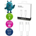 İphone 15 Uyumlu 60W Type-C To Type-C Örgülü Şarj Ve Data Kablosu (1M)