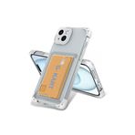iPhone 15 Uyumlu Kılıf Airbag Tasarımlı Şeffaf Kartlıklı G-Kart Kapak