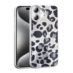 iPhone 16 İle Uyumlu Kılıf Desenli Mep Kapak 36863 Gri Leopar