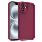 iPhone 16 İle Uyumlu Kılıf Kamera Korumalı Ananas Kapak 36701 Mürdüm