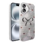 iPhone 16 İle Uyumlu Kılıf Kamera Korumalı Figürlü Ponti Silikon Kapak 36590 Açık Mavi