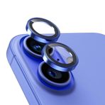 iPhone 16 / iPhone 16 Plus Raze Metal Kamera Lens Koruyucu Lacivert