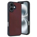 İphone 16 Kılıf Aras Deri Kapak - Bordo