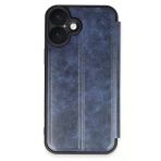İphone 16 Kılıf Flip Cover - Lacivert