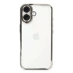 İphone 16 Kılıf Lensli Silikon - Gümüş