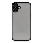 İphone 16 Kılıf Montreal Silikon Kapak - Siyah