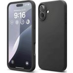 İphone 16 Kılıf Nano İçi Kadife Silikon - Siyah