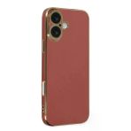 İphone 16 Kılıf Volet Silikon - Kırmızı