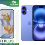 Iphone 16 Plus Ekran Koruyucu 9H Esnek Nano Cam Tam Uyumlu Şeffaf