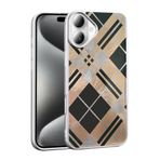 iPhone 16 Plus İle Uyumlu Kılıf Desenli Mep Kapak 36902 Geometrik