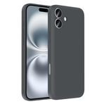 iPhone 16 Plus İle Uyumlu Kılıf Kamera Korumalı Kartlık Hazneli Vitra Kapak 37026 Gri